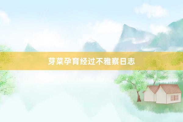 芽菜孕育经过不雅察日志